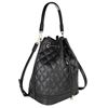 Εικόνα της   Μεγάλη γυναικεία τσάντα καπιτονέ ώμου πουγκί μαύρο 35-10075L