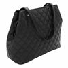 Εικόνα της  Γυναικεία τσάντα καπιτονέ ώμου μαύρη 35-171034-2Ε la tour eiffel