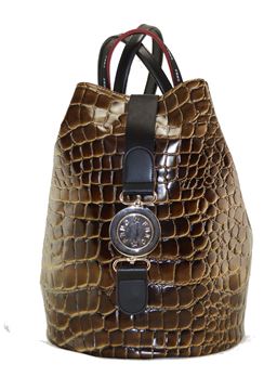 Εικόνα της  Γυναικεία τσάντα πλάτης FRNC 1414 croco brown