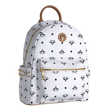 Εικόνα της Γυναικεία τσάντα πλάτης με τρουκς  Λευκό 36-181046-1Α/828