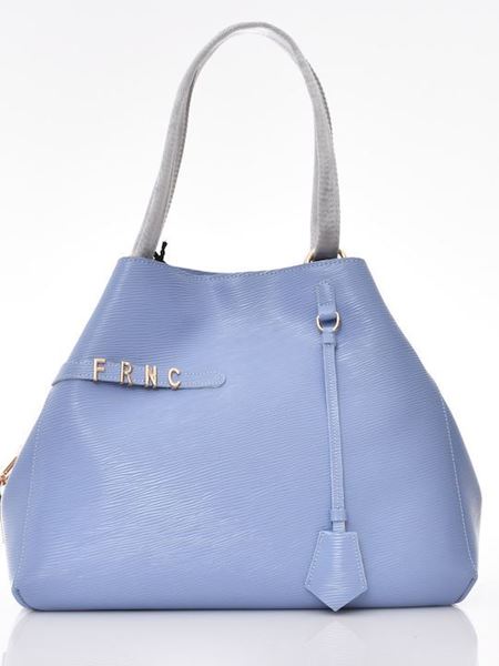 Εικόνα της FRNC Γυναικεία Τσάντα Shopper Ώμου Σιέελ 5514
