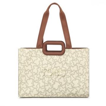 Εικόνα της Tote τσάντα Tous shopper caos icon amaya 2001946401 IVORY