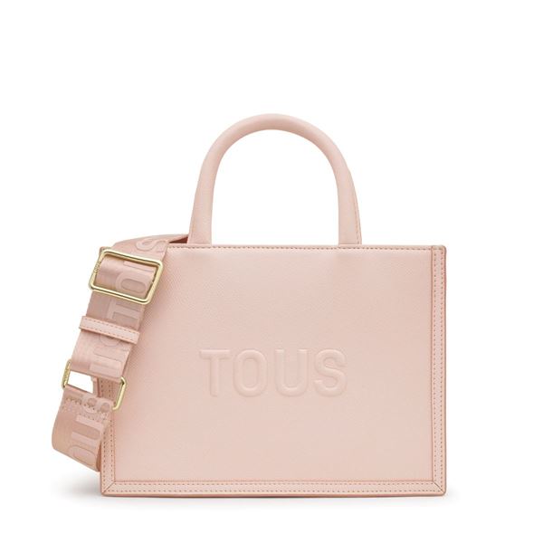 Εικόνα της Μεσαίου μεγέθους τσάντα shopper Amaya 2002192113  TOUS Brenda σε ροζ χρώμα 