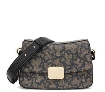 Εικόνα της TOUS Bandolera Flap Icon Small Crossover Bag 2001936953-BLACK multi