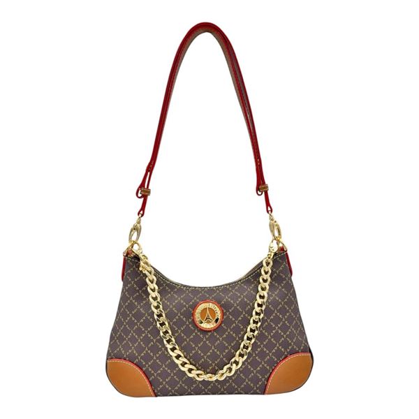 Εικόνα της 171-231034-1/11Y-Τσάντα Ώμου/Χιαστί Με Αλυσίδα-La Tour Eiffel BROWN