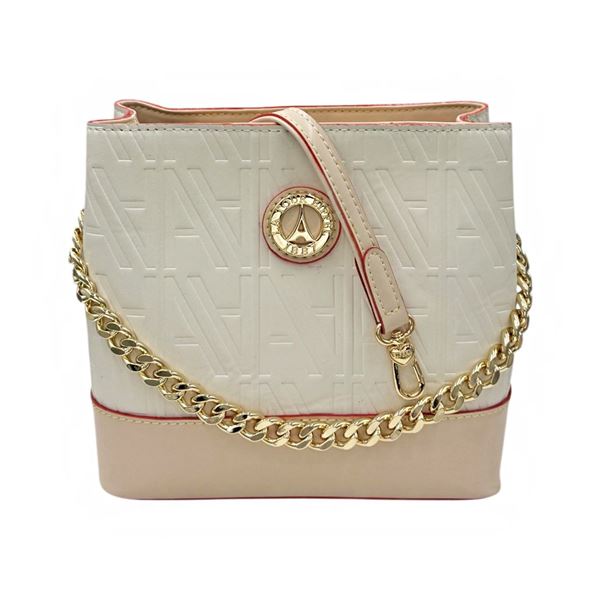 Εικόνα της 66-251014-1/01Τσάντα Χειρός/Χιαστή Ανάγλυφη-La Tour Eiffel ΛΕΥΚΟ