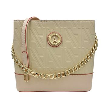 Εικόνα της 66-251014-1/13Τσάντα Χειρός/Χιαστή Ανάγλυφη-La Tour Eiffel ΕΚΡΟΥ