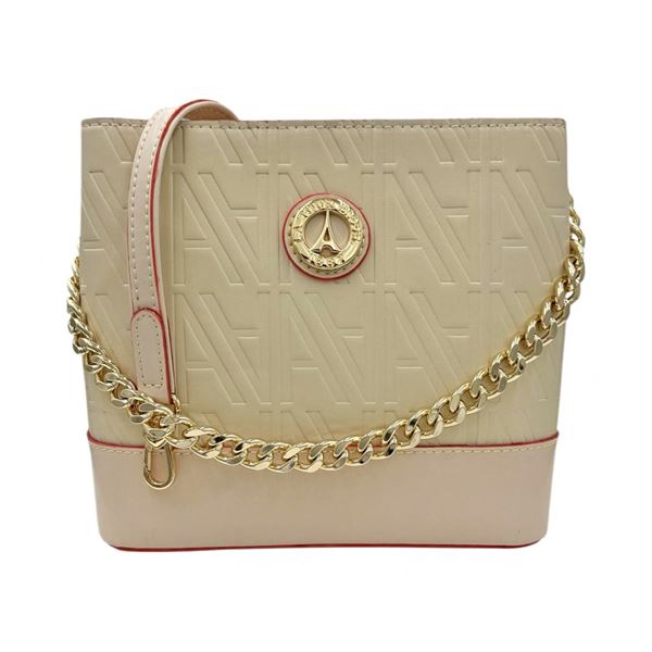 Εικόνα της 66-251014-1/13Τσάντα Χειρός/Χιαστή Ανάγλυφη-La Tour Eiffel ΕΚΡΟΥ