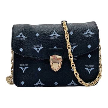 Εικόνα της 36171006/01Τσάντα Ώμου/Χιαστί Με Αλυσίδα-La Tour Eiffel ΜΑΥΡΟ