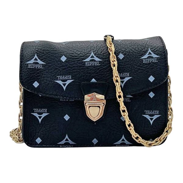 Εικόνα της 36171006/01Τσάντα Ώμου/Χιαστί Με Αλυσίδα-La Tour Eiffel ΜΑΥΡΟ
