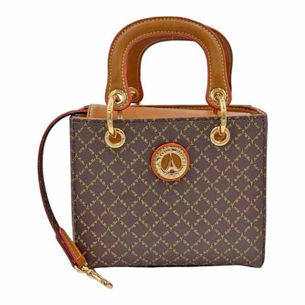 Εικόνα της  171-251011-1/01-Μικρή Τσάντα Χειρός Με Κρίκους-La Tour Eiffel ΜΑΥΡΟ