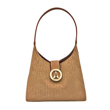 Εικόνα της  Γυναικεία τσάντα  ώμου Σουέτ Με Κούμπωμα-La Tour Eiffel  59-241010-1