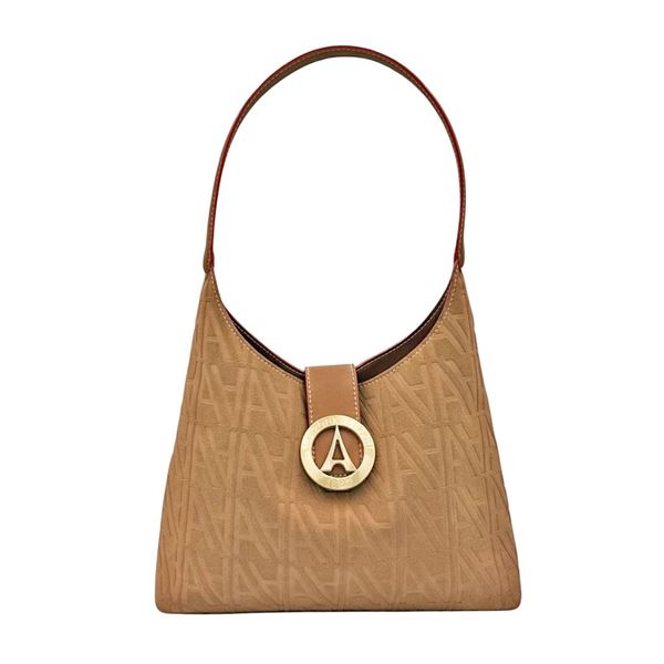 Εικόνα της  Γυναικεία τσάντα  ώμου Σουέτ Με Κούμπωμα-La Tour Eiffel  59-241010-1