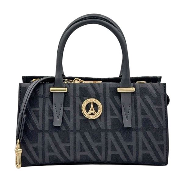 Εικόνα της 59-151065-1/01-Χειρός Μικρή Σουέτ Τσάντα-La Tour Eiffel ΜΑΥΡΟ