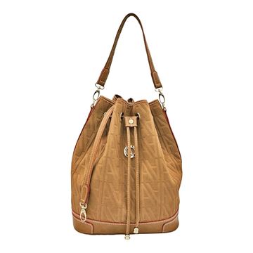 Εικόνα της Μεγάλη γυναικεία τσάντα ώμου πουγκί Σουέτ ανάγλυφο 59-10075L/393 ΤΑΜΠΑ