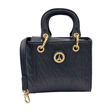 Εικόνα της Μικρή Τσάντα Χειρός Με Κρίκους-La Tour Eiffel 66-251011/01 ΜΑΥΡΟ