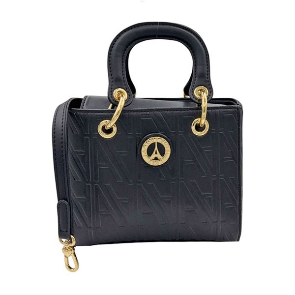 Εικόνα της Μικρή Τσάντα Χειρός Με Κρίκους-La Tour Eiffel 66-251011/01 ΜΑΥΡΟ