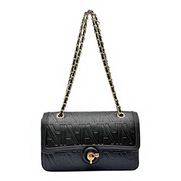 Εικόνα της Ανάγλυφη Τσάντα Χειρός Με Αλυσίδα-La Tour Eiffel 66241041/01 ΜΑΥΡΟ