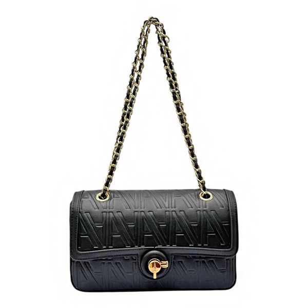 Εικόνα της Ανάγλυφη Τσάντα Χειρός Με Αλυσίδα-La Tour Eiffel 66241041/01 ΜΑΥΡΟ