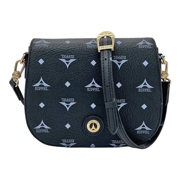Εικόνα της Τσάντα χιαστί με καπάκι-La Tour Eiffel 36-191029-1/701 ΜΑΥΡΟ
