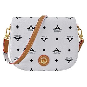 Εικόνα της Τσάντα χιαστί με καπάκι-La Tour Eiffel 36-191029-1/828 ΛΕΥΚΟ