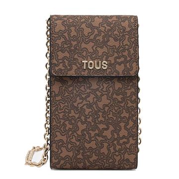 Εικόνα της Γυναικείο Τσαντάκι Με Αλυσίδα Καφέ | Θήκη Κινητού TOUS 2002380343