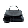Εικόνα της Δερμάτινη Γυναικεία Τσάντα Χιαστί Μαύρη COHAN P-33