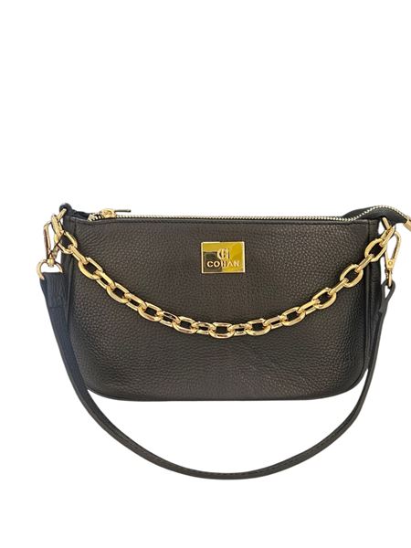 Εικόνα της Δερμάτινη Γυναικεία Τσάντα Χιαστί-χειρός ΜΑΥΡΟ– COHAN PE-38 ΜΑΥΡΟ