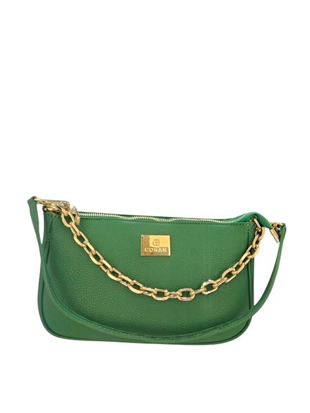 Εικόνα της Δερμάτινη Γυναικεία Τσάντα Χιαστί-χειρός – VERDE -COHAN PE-38 VERDE