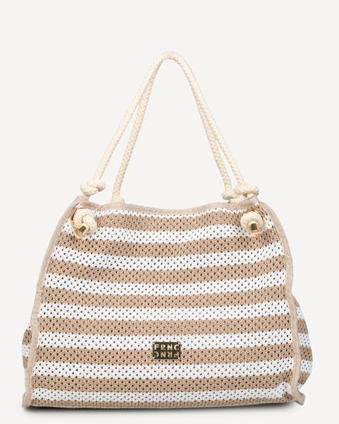 Εικόνα της ΤΣΑΝΤΑ ΩΜΟΥ FRNC BEIGE-WHITE 5226
